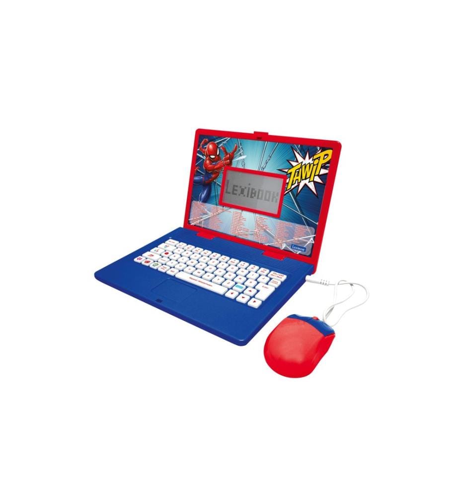 Lexibook Ordinateur éducatif Laptop éducatif Spider-Man EN/DE