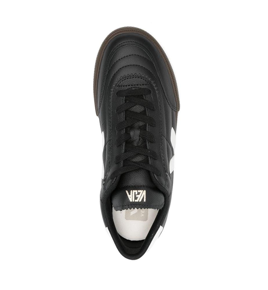 Sneakers Panenka in pelle bianca e nera - Bianco e nero