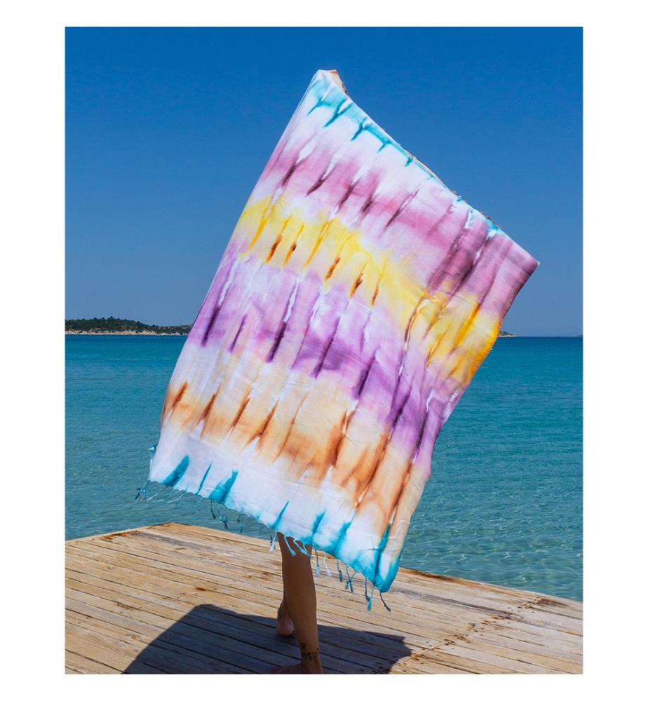 Strandtuch "Tie Dye" 100 x 180 cm - Bunt