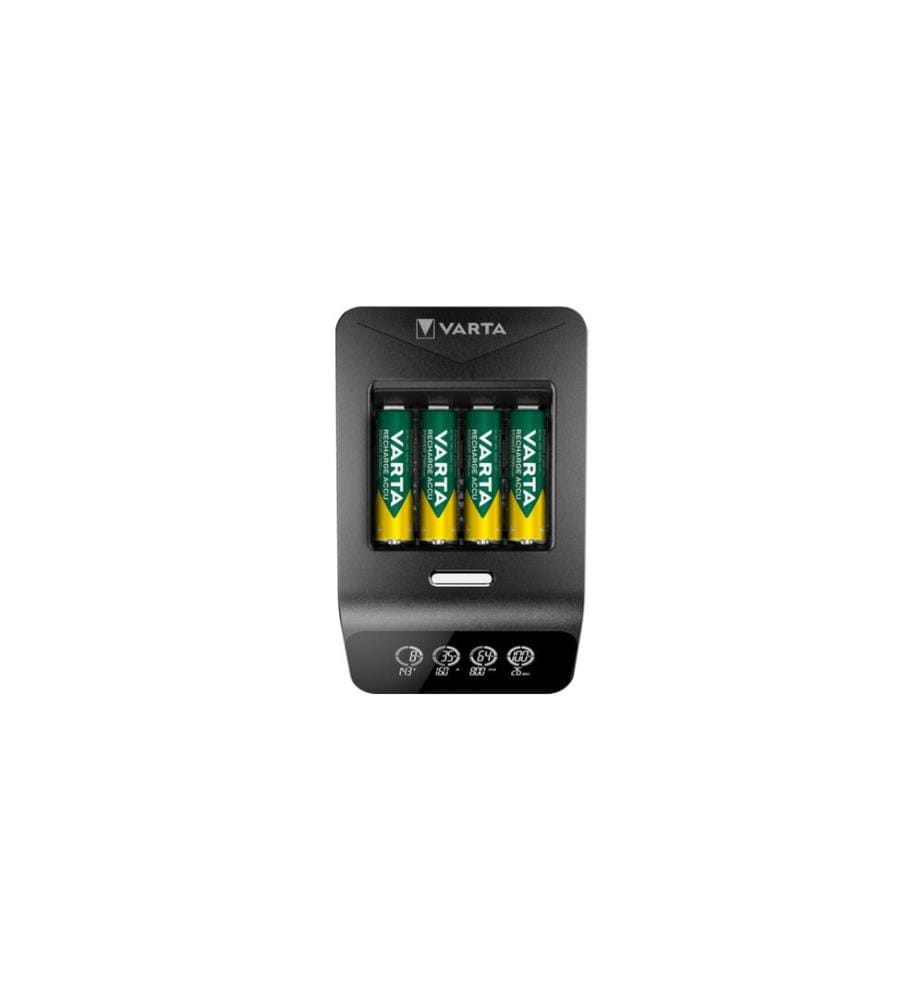 VARTA - Ladegerät LCD Ultra Fast Charger+ + 4x AA 2100 mAh USB-C