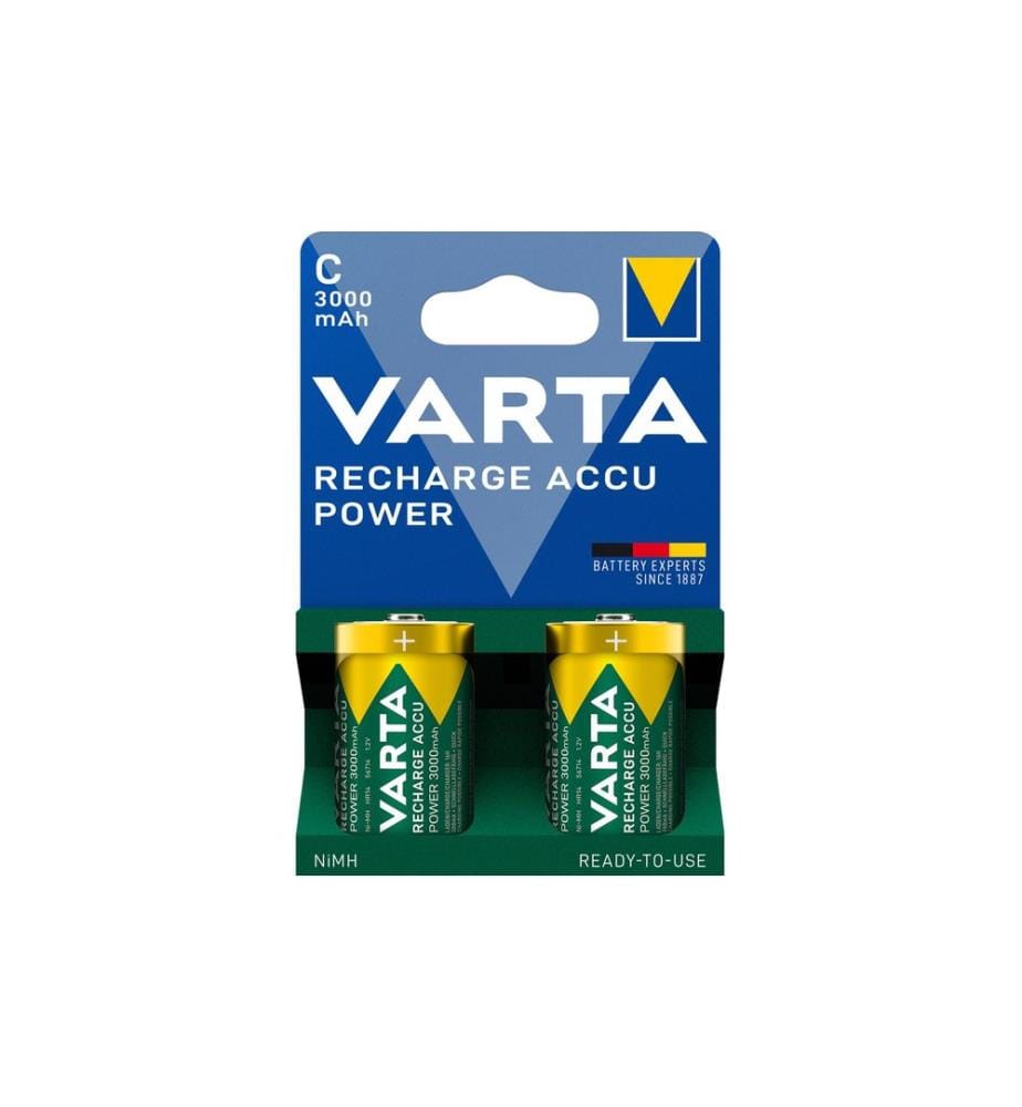 VARTA - Akku Power NiMH C 3000 mAh, 2 Stück