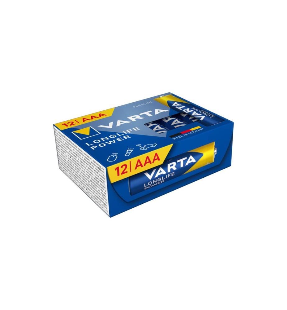 VARTA - Pile Longlife Power AAA CUBE12 , 12 Pièce/s