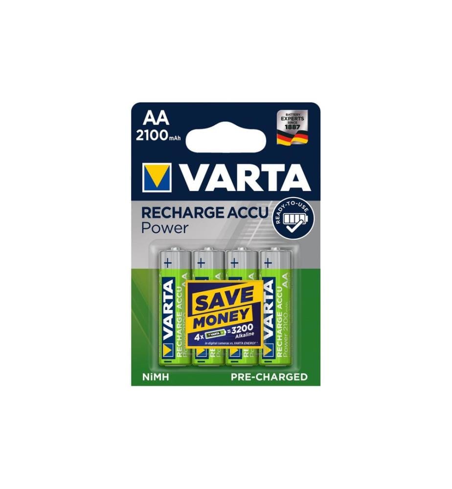 VARTA - Akku Power NiMH AA 2100 mAh, 4 Stück