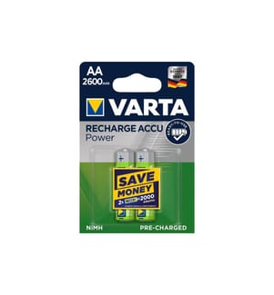 VARTA - Batterie Power NiMH AA 2600 mAh, 2 Pièce/s