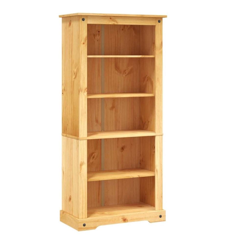 Bücherschrank 5 Fächer Mexiko-Stil Kiefernholz 80x40x170 cm