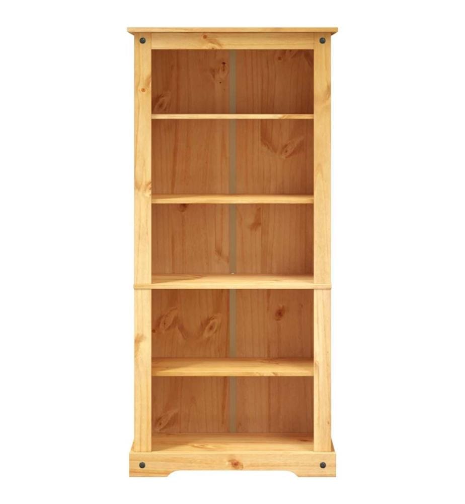 Bücherschrank 5 Fächer Mexiko-Stil Kiefernholz 80x40x170 cm