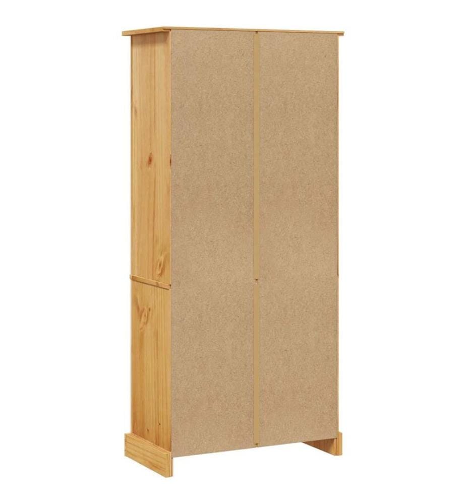 Bücherschrank 5 Fächer Mexiko-Stil Kiefernholz 80x40x170 cm