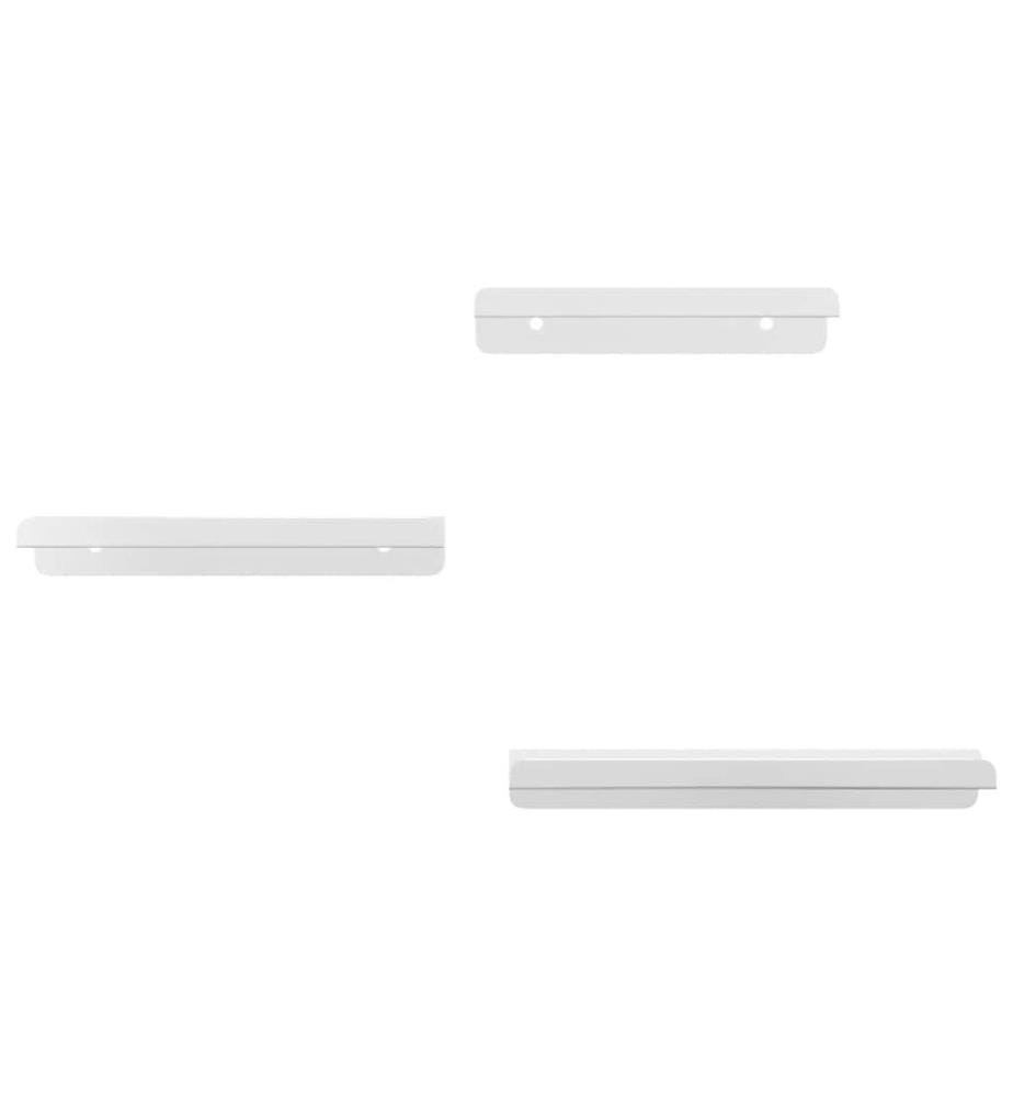 Wandregale 3 Stk. Silbern Edelstahl