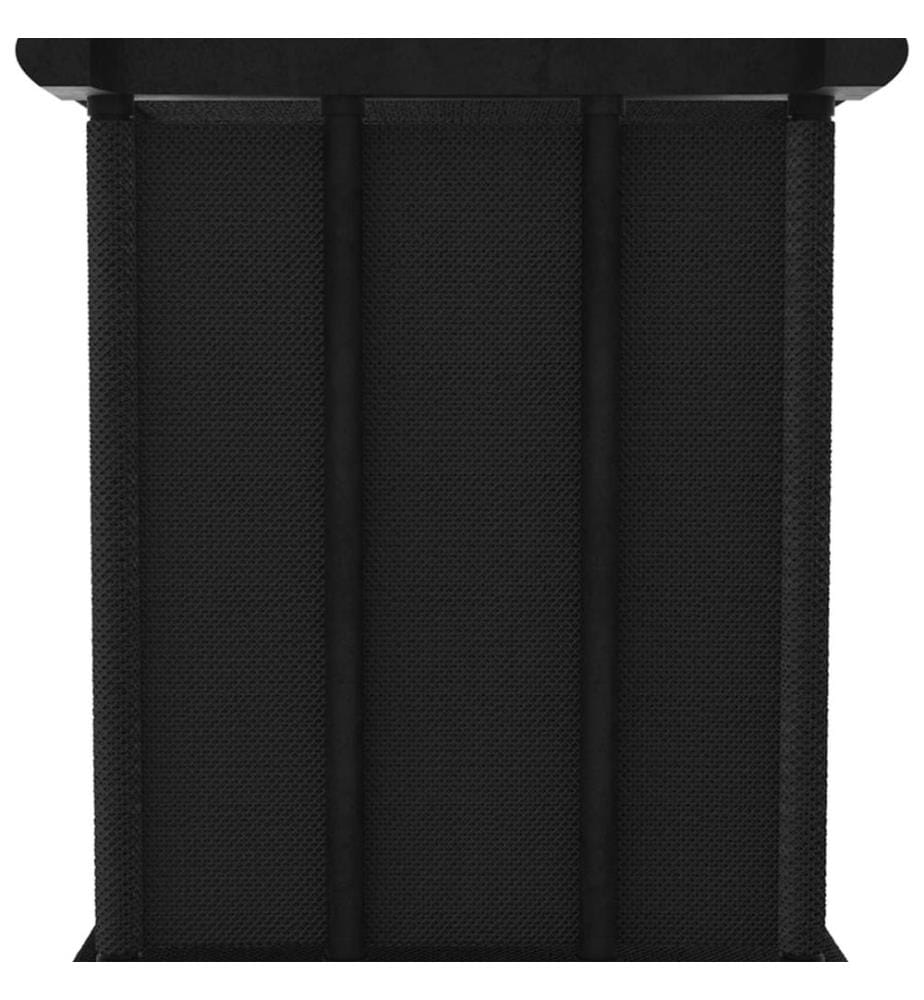 Étagère d'affichage 5 cubes et boîtes Noir 103x30x72,5 cm Tissu