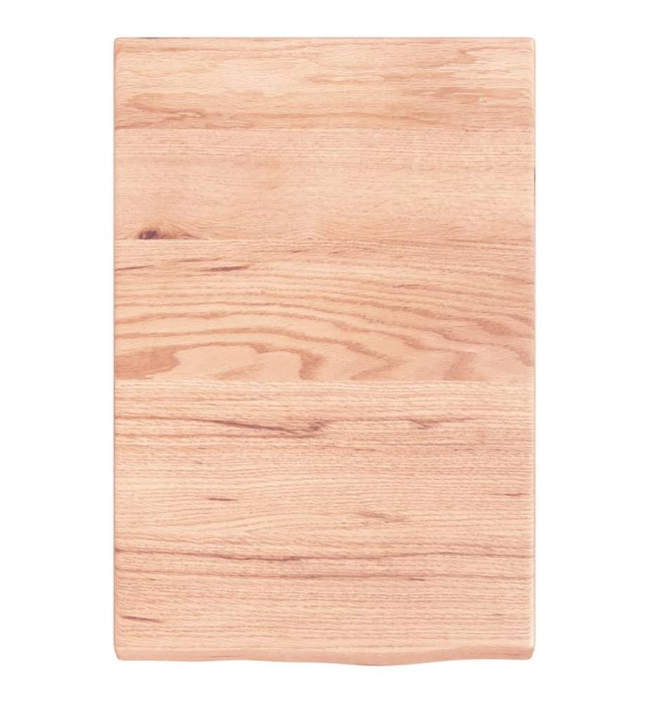 Wandregal Hellbraun 40x60x(2-4) cm Massivholz Eiche Behandelt