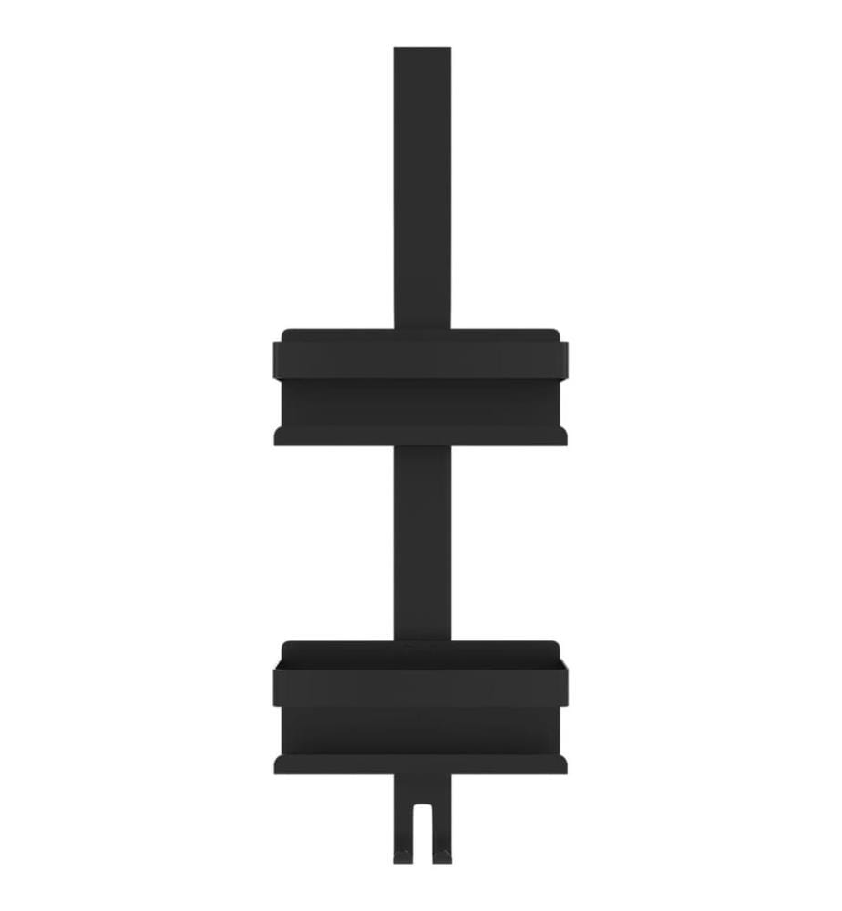 Support de douche suspendu noir mat acier inoxydable 304 brossé