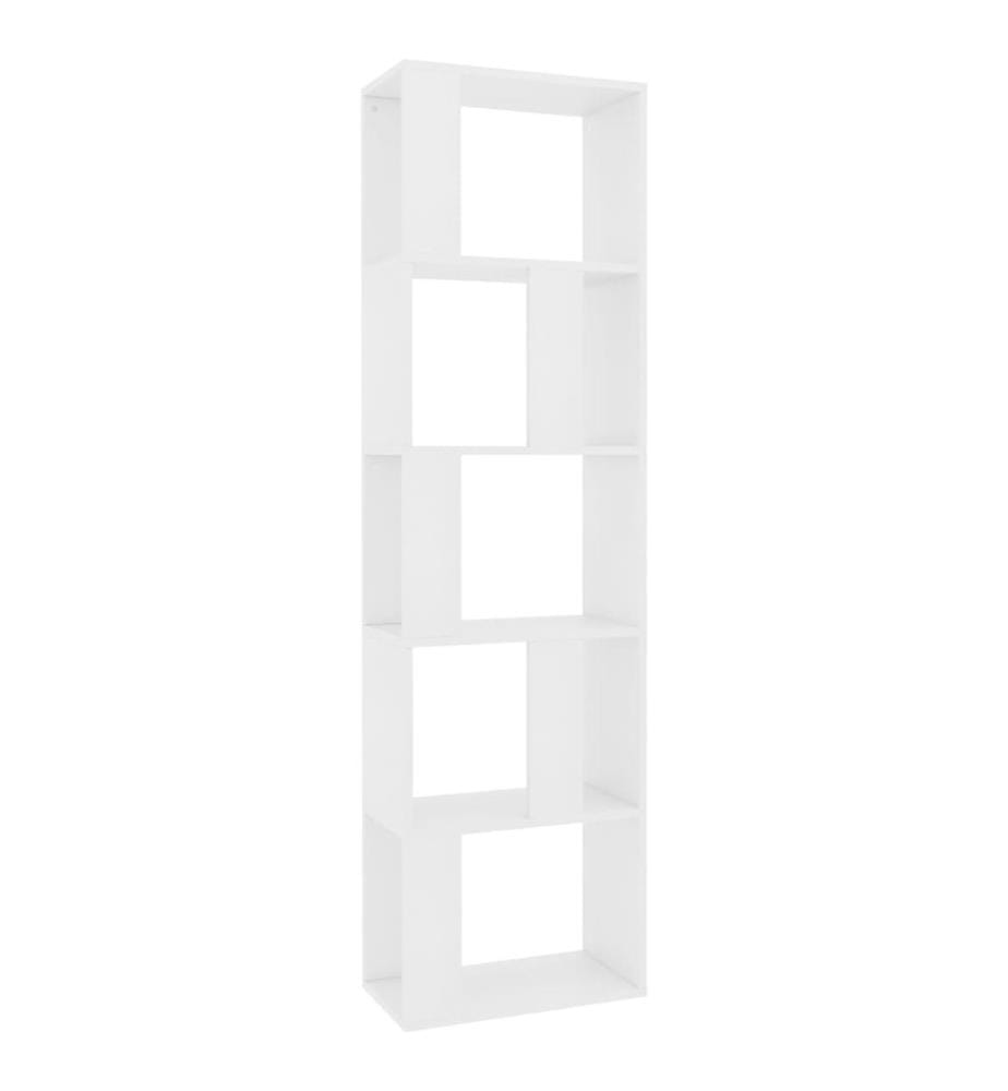 Bibliothèque/Séparateur de pièce Blanc Bois d'ingénierie