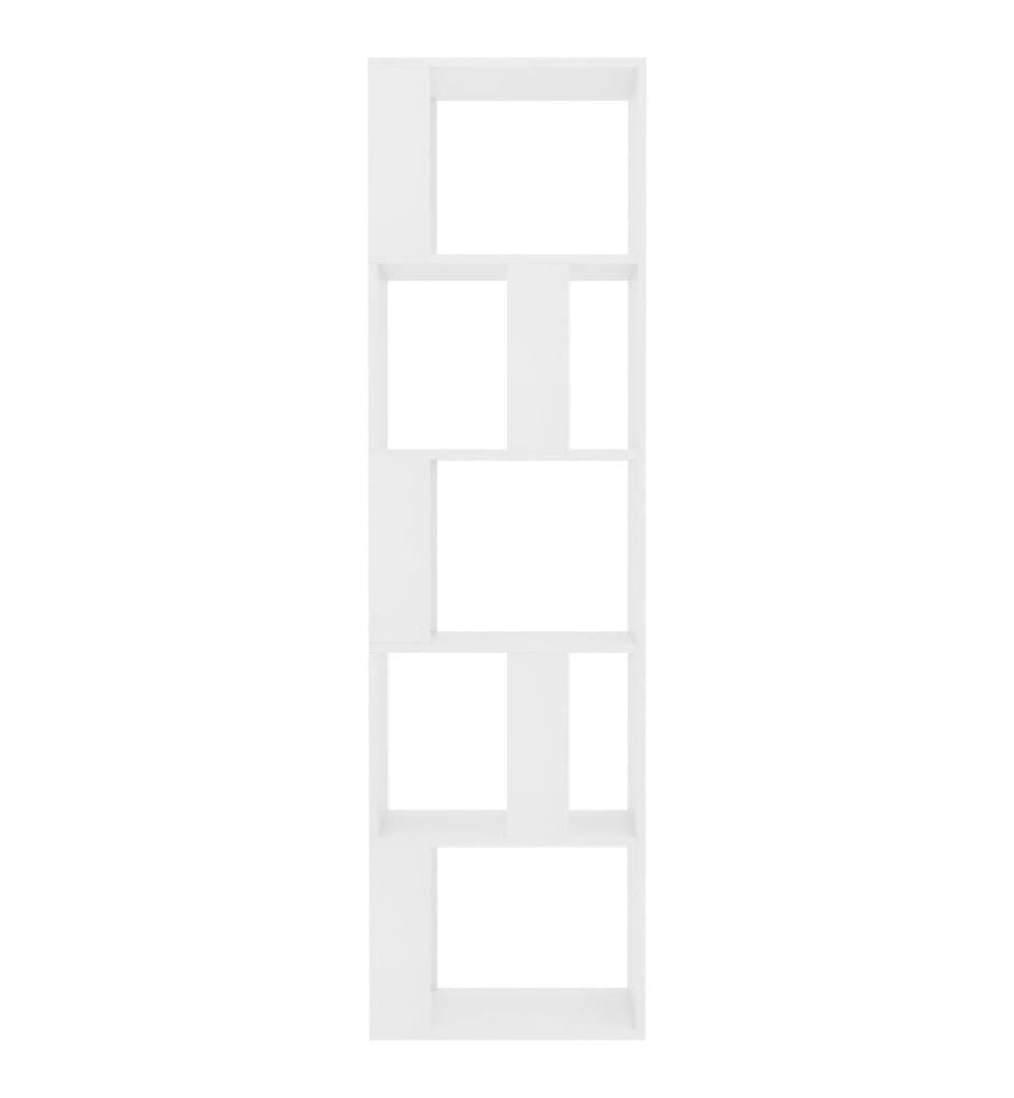 Bibliothèque/Séparateur de pièce Blanc Bois d'ingénierie