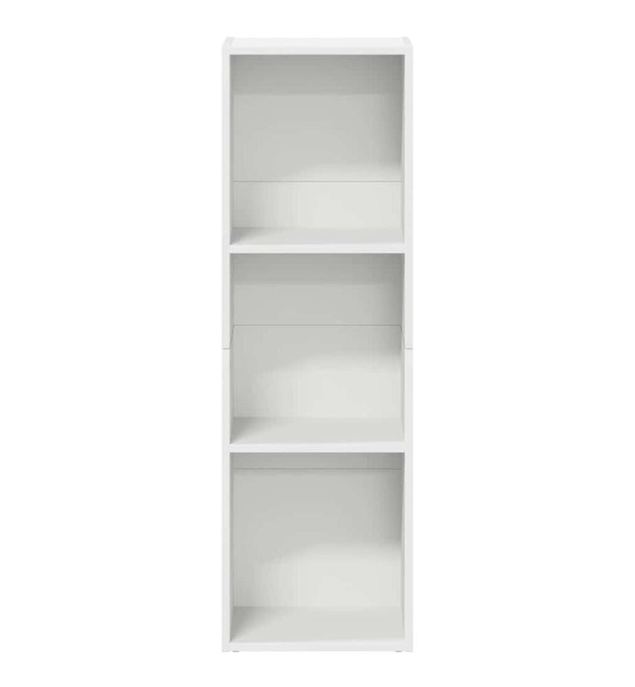 Bücherregal/TV-Schrank Weiss 36x30x114 cm Holzwerkstoff