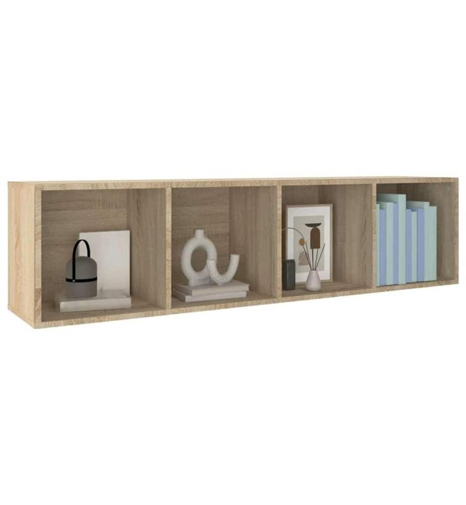 Bibliothèque/Meuble TV Chêne sonoma 36x30x143cm Bois ingénierie