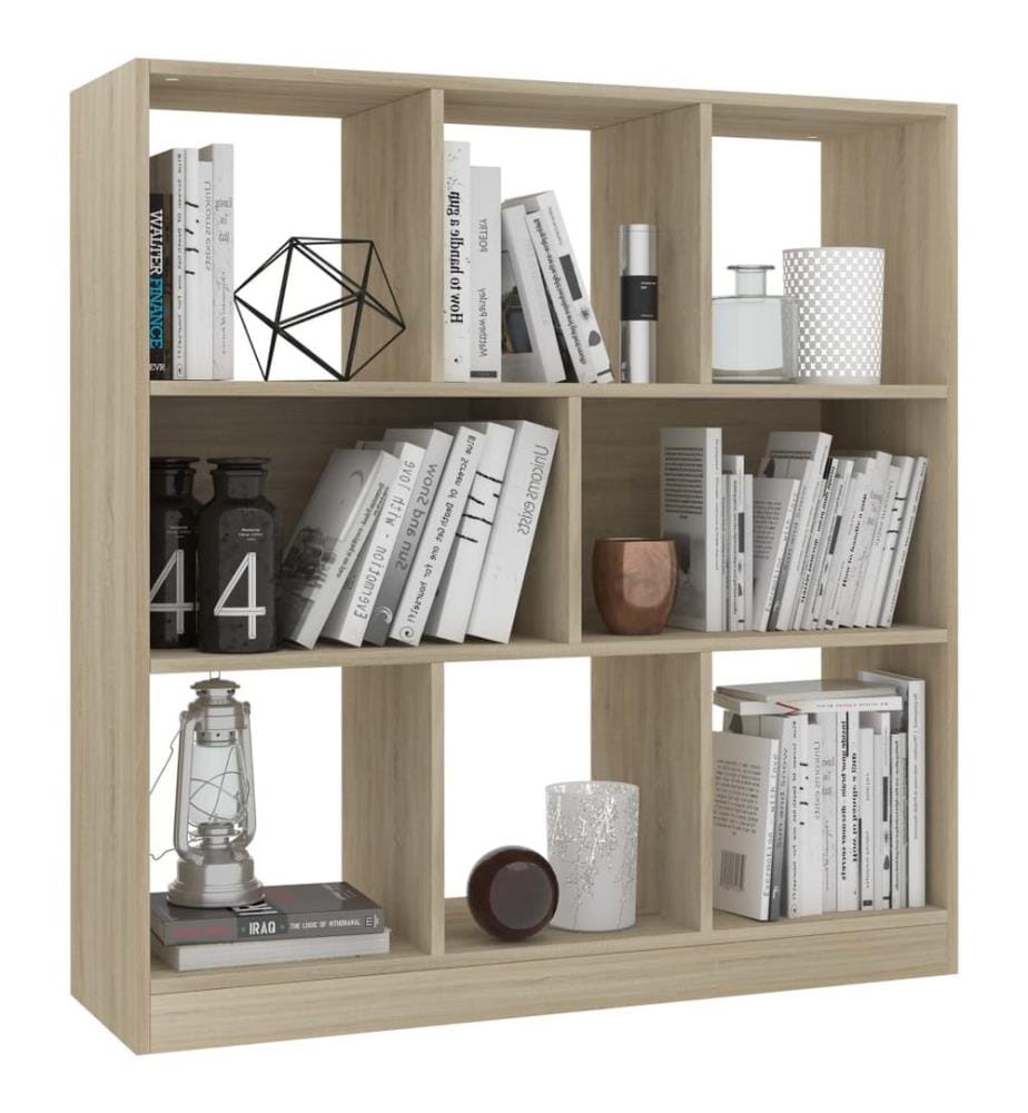 Bibliothèque Chêne sonoma 97,5x29,5x100 cm Bois d'ingénierie