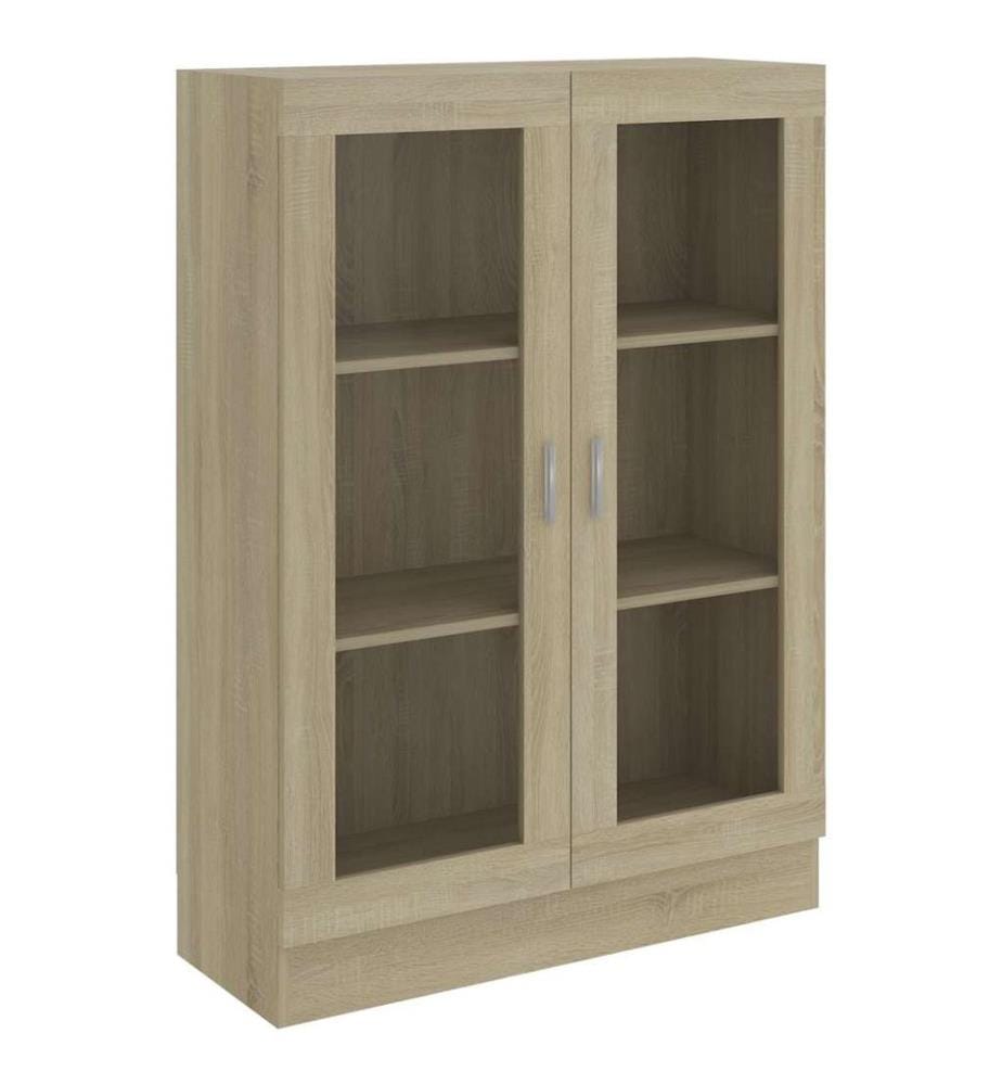 Vitrinenschrank Sonoma-Eiche 82,5x30,5x115 cm Holzwerkstoff