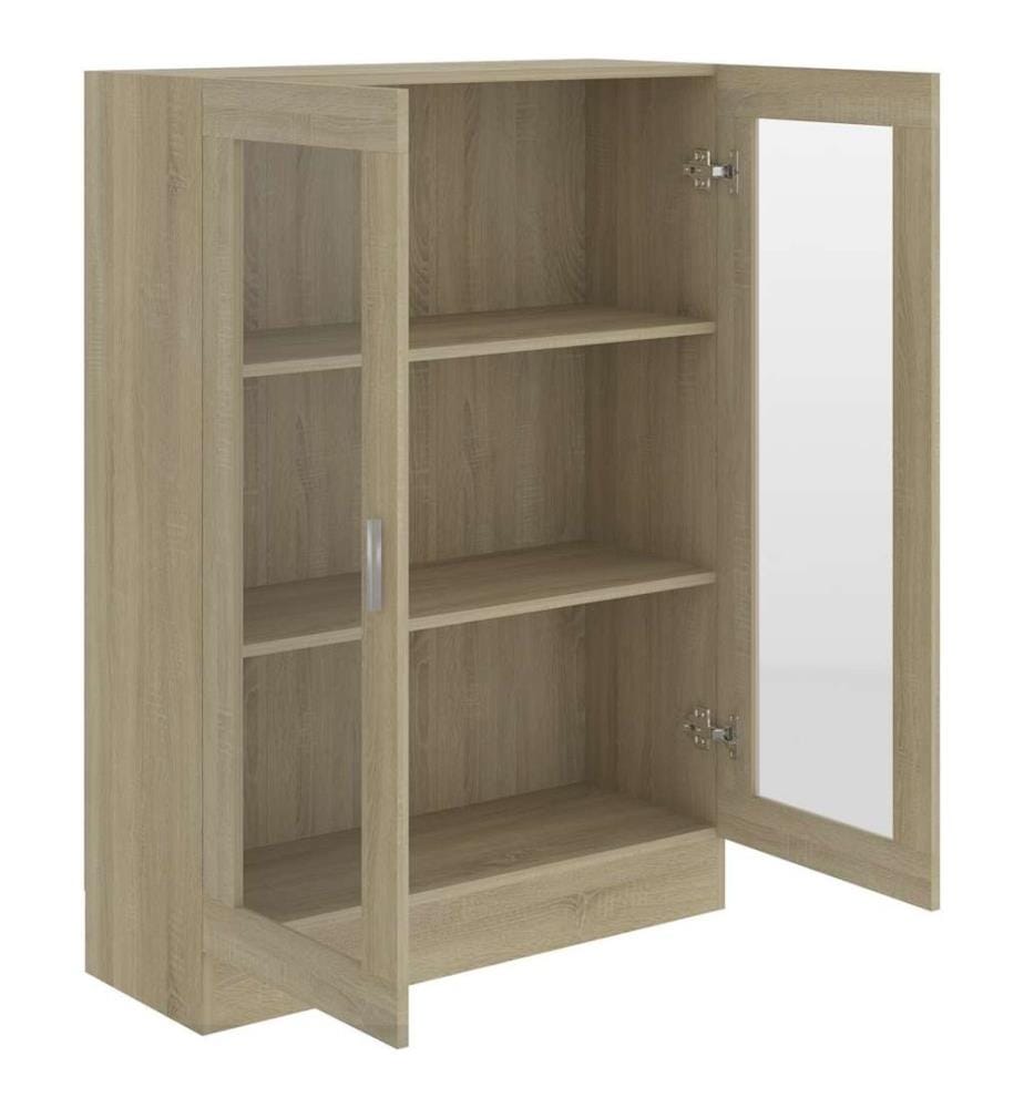 Vitrinenschrank Sonoma-Eiche 82,5x30,5x115 cm Holzwerkstoff