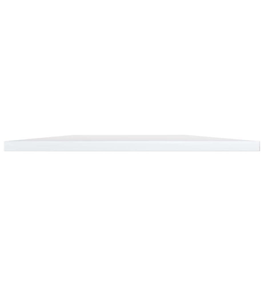Bücherregal-Bretter 8 Stk. Hochglanz-Weiss 40x50x1,5 cm