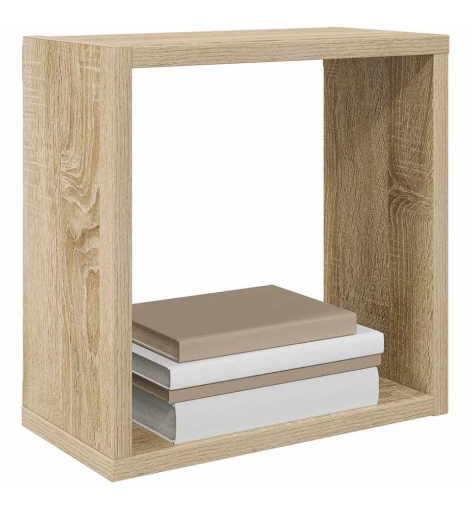 Würfelregale 2 Stk. Sonoma-Eiche 30x15x30 cm