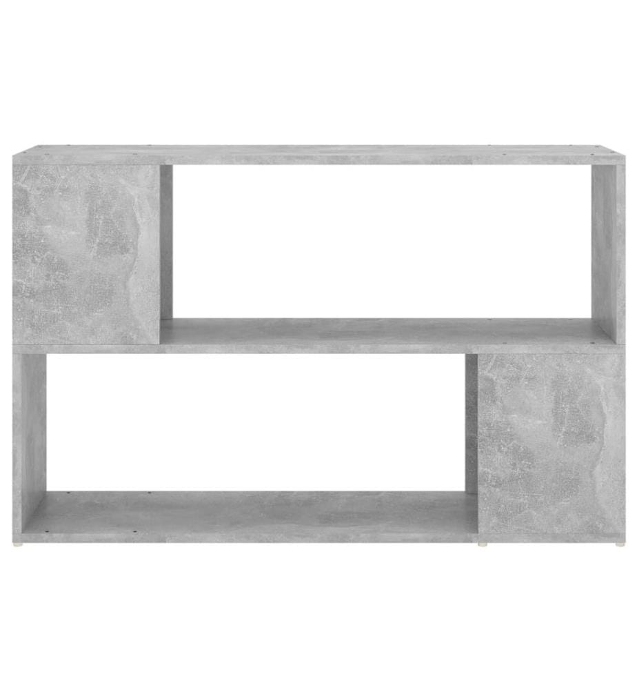 Bibliothèque Gris béton 100x24x63 cm Bois d'ingénierie