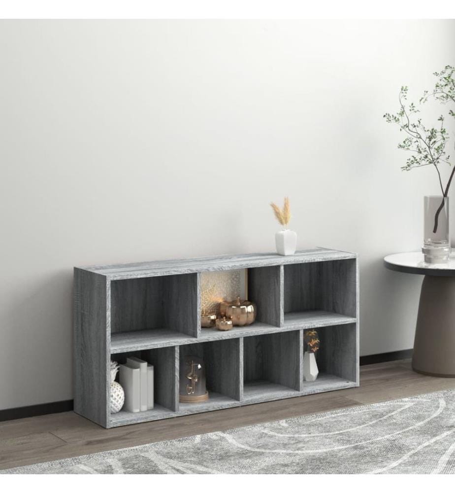 Armoire à livres Sonoma gris 50x25x106 cm