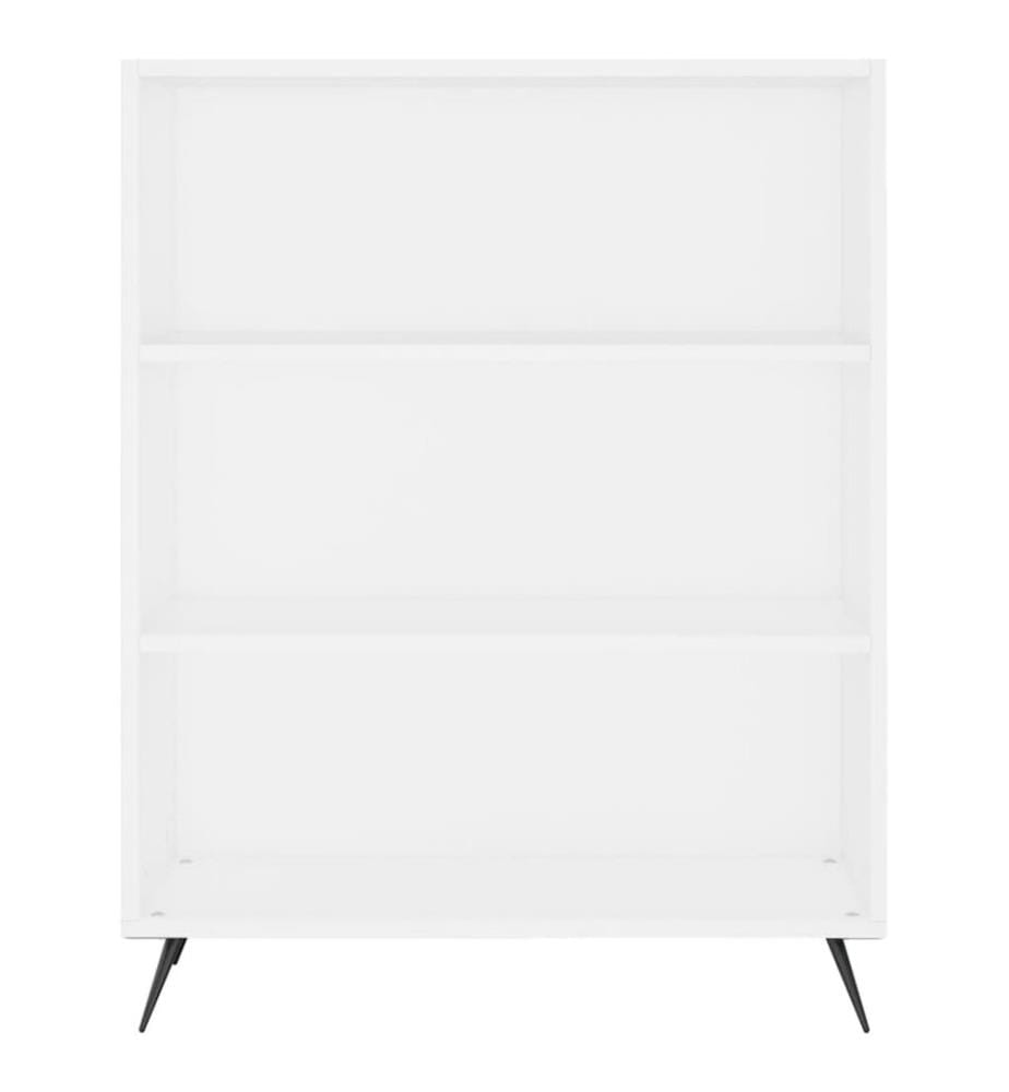 Bibliothèque blanc 69,5x32,5x90 cm bois d'ingénierie