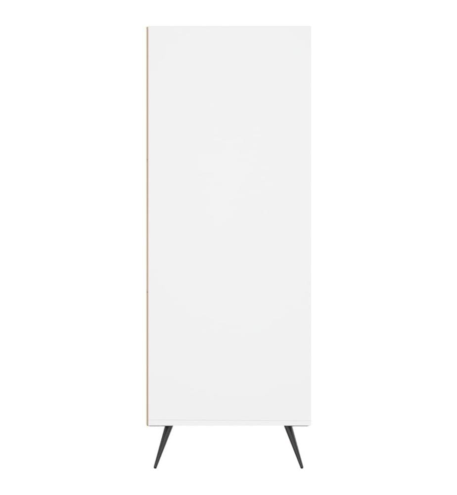 Bibliothèque blanc 69,5x32,5x90 cm bois d'ingénierie