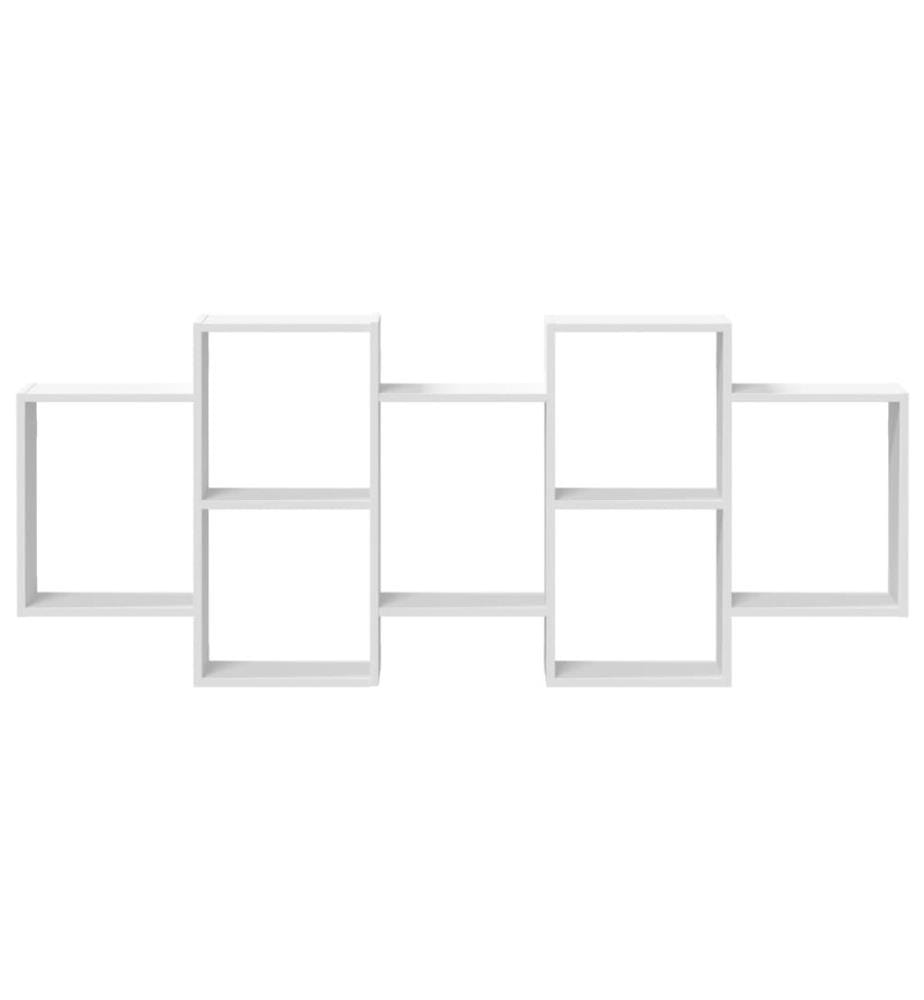 Wandregal Weiss 159x18x65 cm Holzwerkstoff