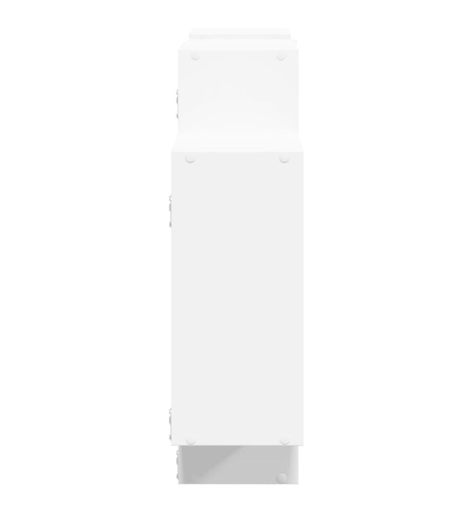 Wandregal Weiss 159x18x65 cm Holzwerkstoff