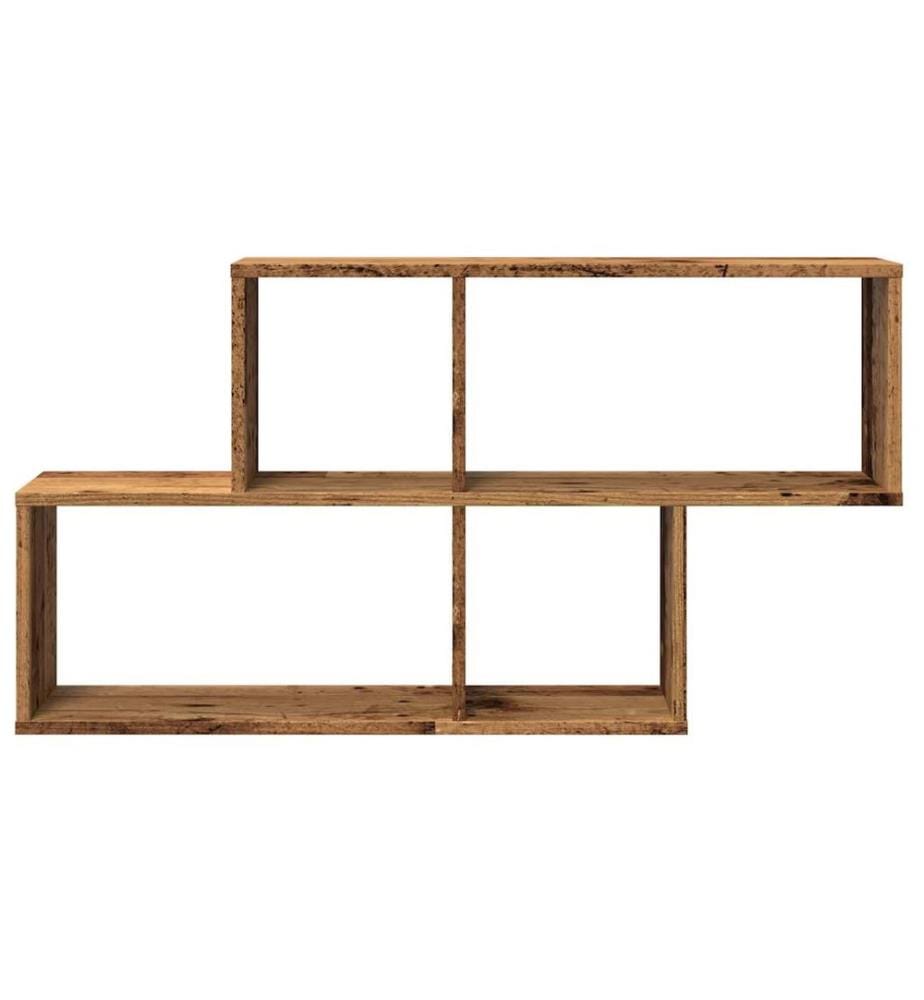 Wandregal Altholz-Optik 100x18x53 cm Holzwerkstoff