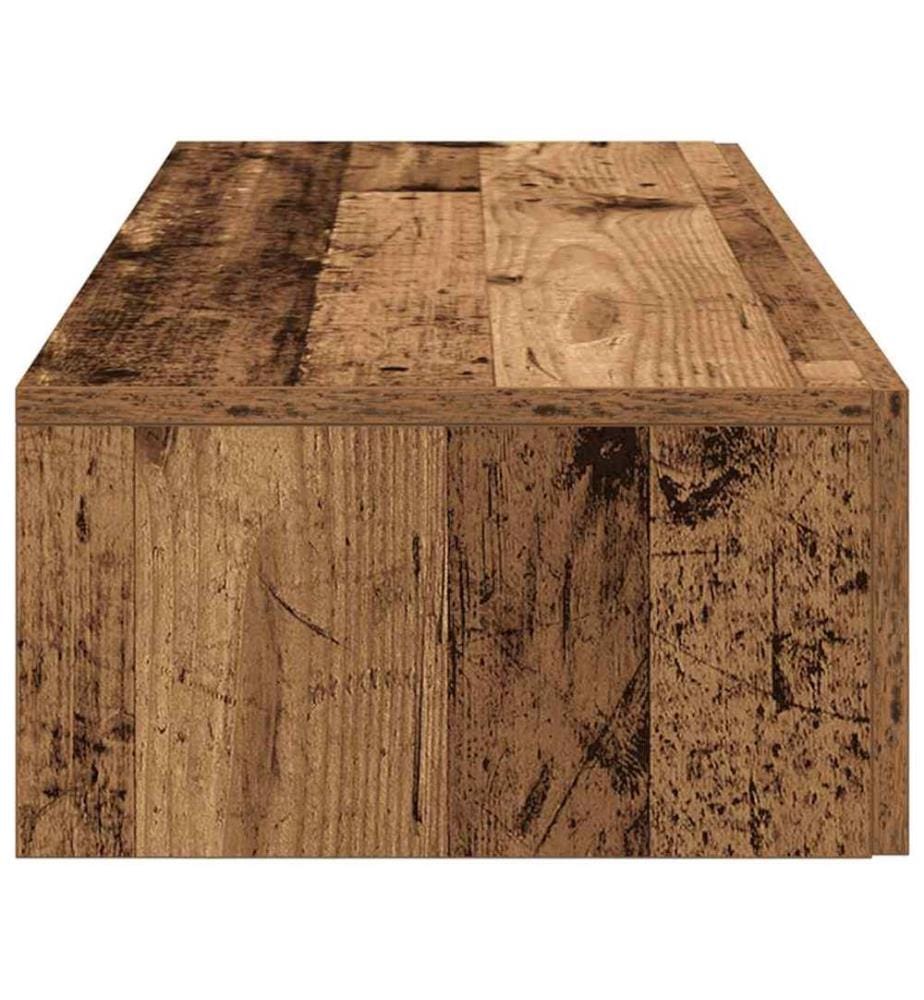 Wandregal mit Schubladen Altholz-Optik 100x36x19 cm