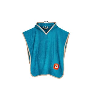 PLAYSHOES - Poncho en éponge requin L, Pétrole