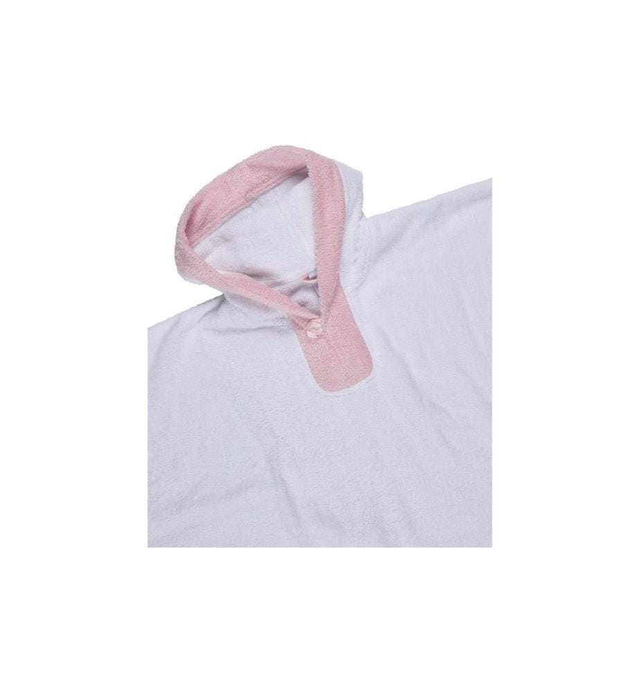 STERNTALER - Poncho pour bébé Ours Betty Blanc/rose