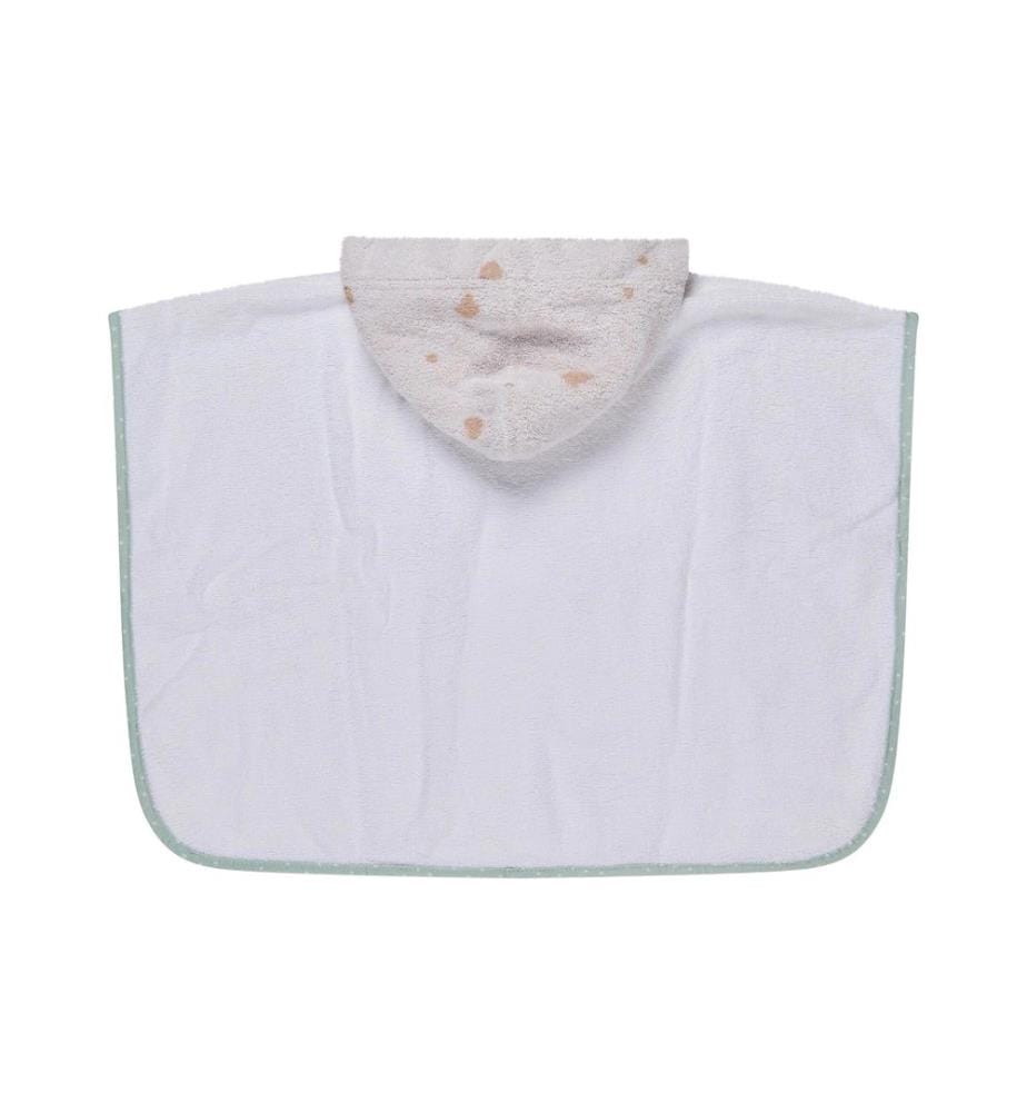 STERNTALER - Baby-Poncho Bär Bo Weiss
