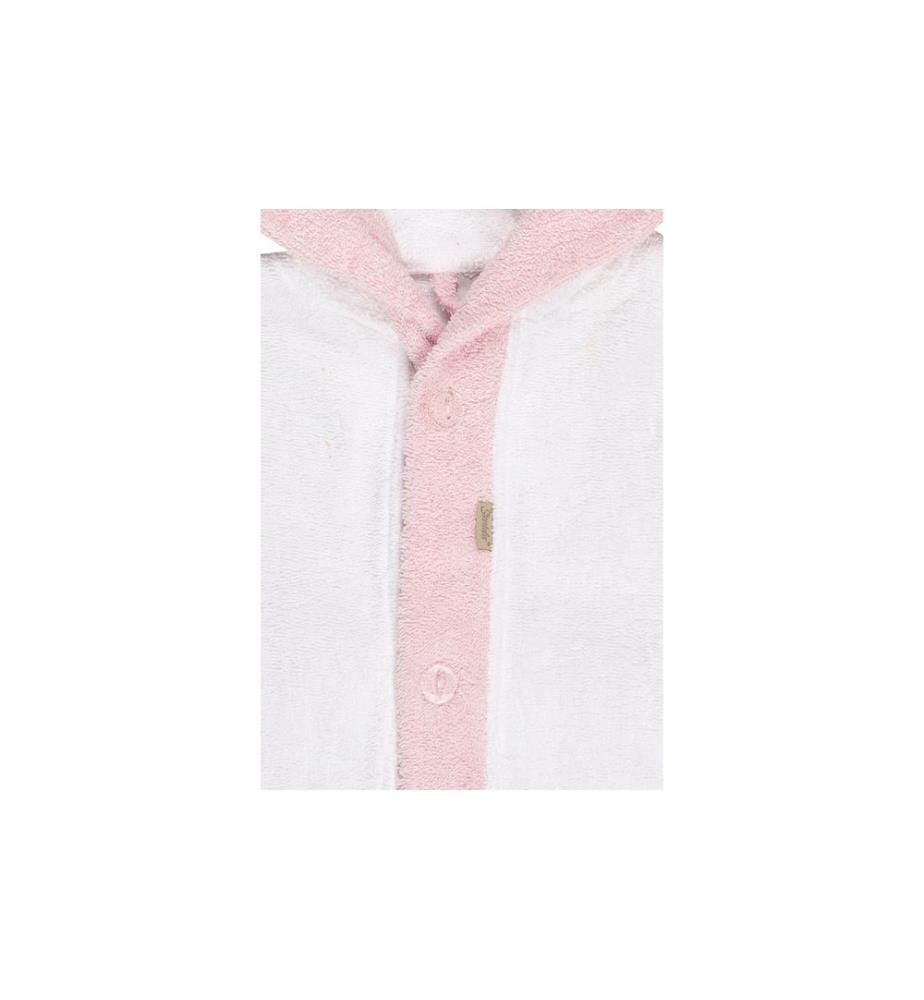 STERNTALER - Bademantel Bär Betty Weiss/Rosa, 110/116