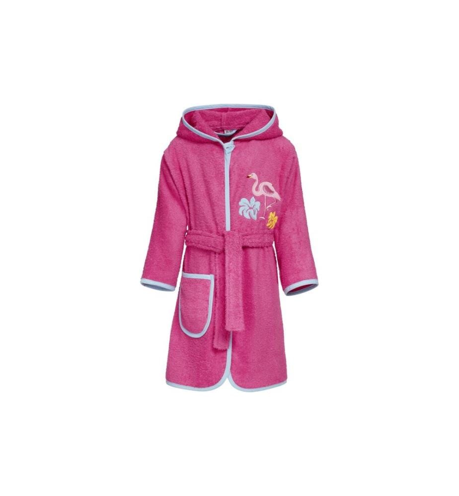 PLAYSHOES - Frottee-Bademantel Flamingo Pink Gr. 134/140