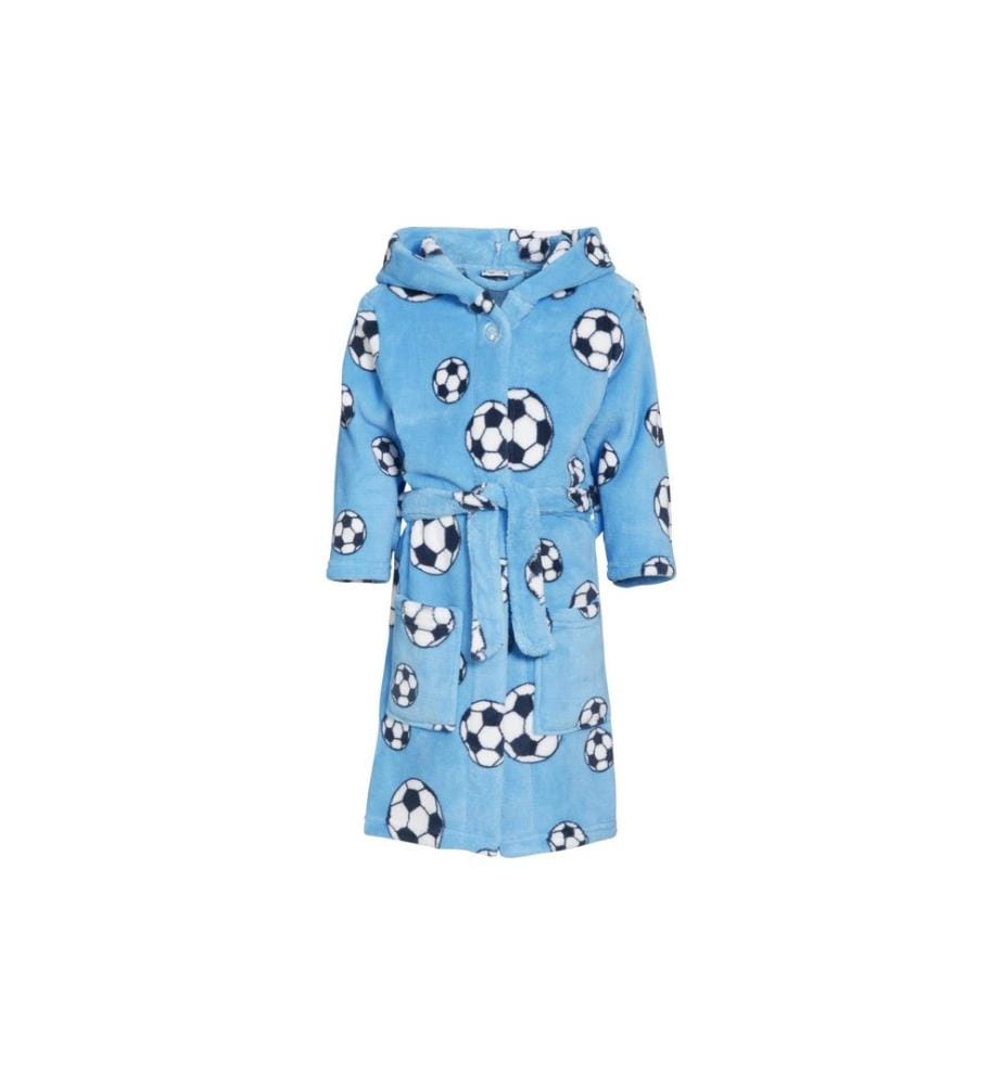 PLAYSHOES - Peignoir polaire football Bleu clair T. 122/128