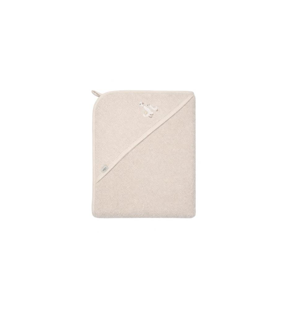 ZEWI bébé-jou Serviette à capuche 75 x 85 cm Dear Goose , beige