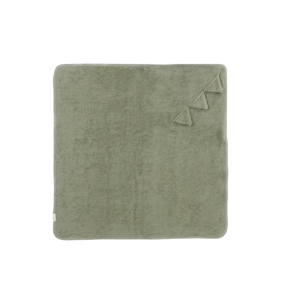 KINDSGUT - Serviette à capuche Dino 75 x 75 cm