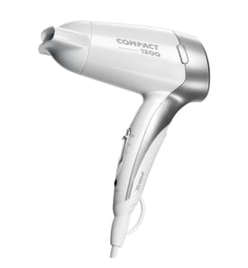 Hairdryer Compact 1200 - White and Silver