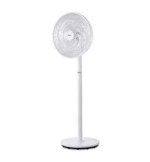 Height-Adjustable Floor Fan - White