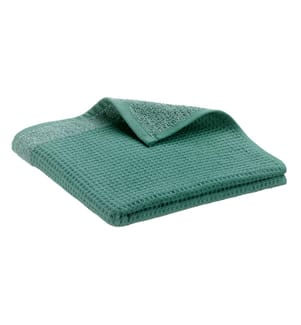 Handtuch aus recyceltem Stoff "Abby", 54 x 64 cm - Smaragdgrün