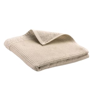 Handtuch aus recyceltem Stoff "Abby", 54 x 64 cm - Natural