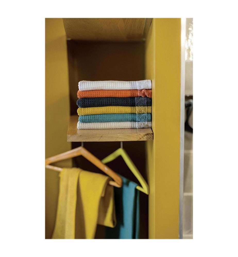 Serviette de Toilette en Tissu Recyclé "Abby", 54 x 64 cm - Naturel