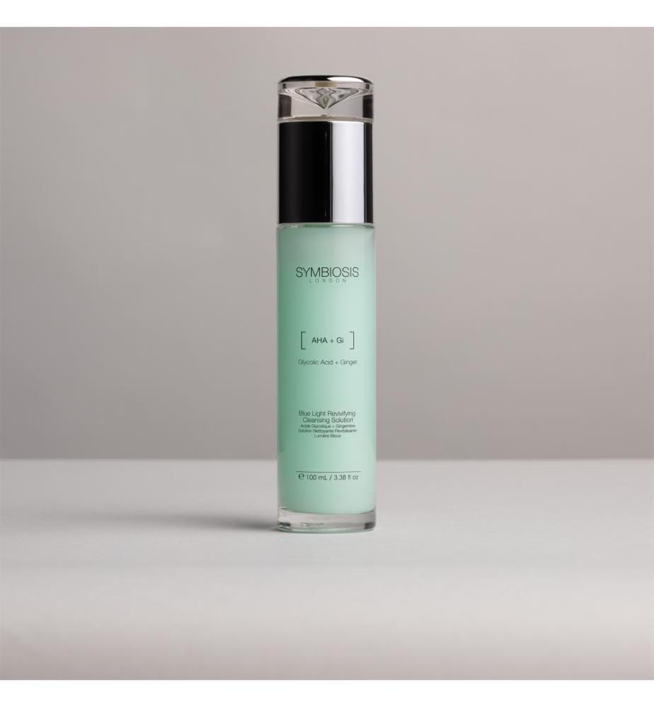 Glykolsäure + Ingwer Revitalisierende Reinigungslösung mit blauem Licht - 100 ml