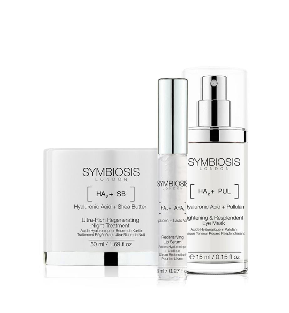 Hyaluronsäure und Perfekte Haut Pro Set: Hyaluronsäure + Karitébutter - 3 Stück