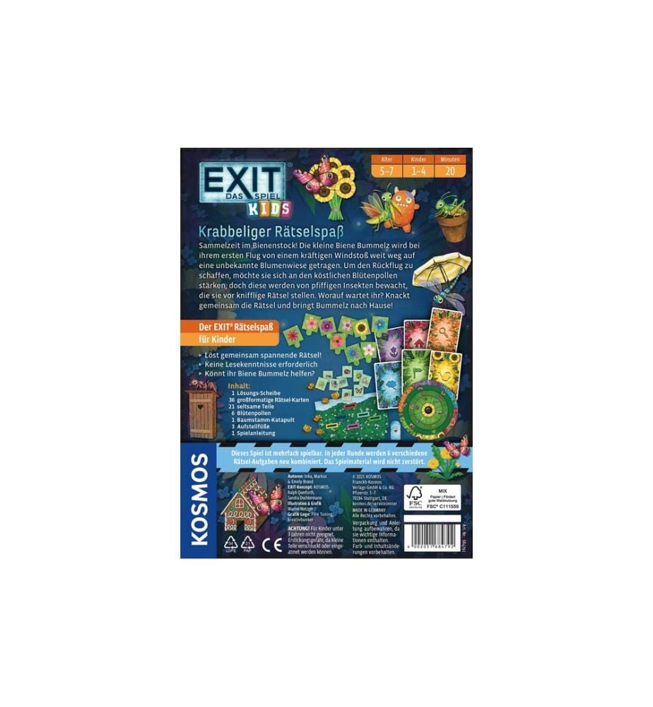 KOSMOS - Kinderspiel EXIT Kids Krabbeliger Rätselspass