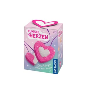 KOSMOS - Kits de bricolage Coeurs scintillants 12 ex, couleurs assorties