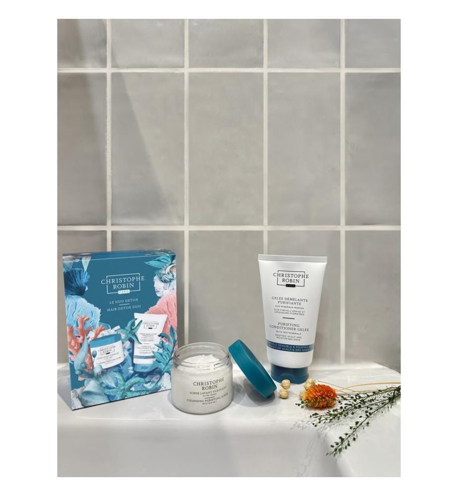 Duo Détox - Shampooing détoxifiant 40 ml, Gelée démêlente 12 ml, Shampooing Purifiant 12 ml